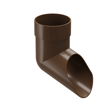 Отвод трубы, Docke, Premium Ø85 мм, цвет: каштан