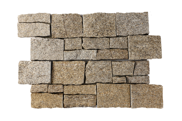 Гранит, 3D панель из камня, 550х200 мм, Country Sesame Yellow
