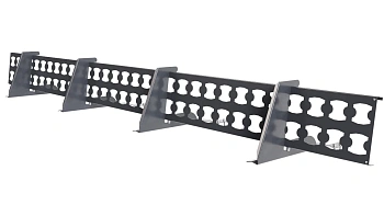 Снегозадержатель решетчатый для натуральной черепицы Borge L=2500 мм, 4 опоры, 1 полотно RAL 7024