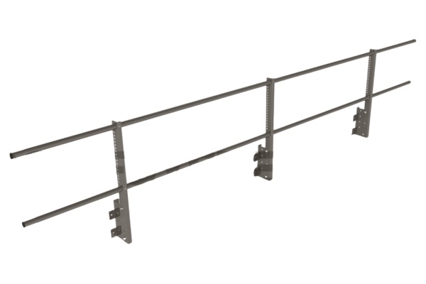 Ограждение кровельное на парапет Roofsystems Econom, H=600 мм RAL 9006, L=3000 мм