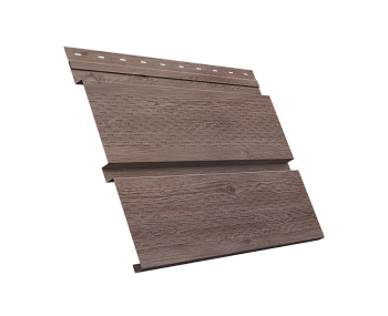 GL Софит металлический Квадро Брус, с перфорацией 0.45 мм, Print Elite, White Wood TwinColor