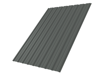 Профилированный лист GL C10 B, 0.45 мм, PE, RAL 7005
