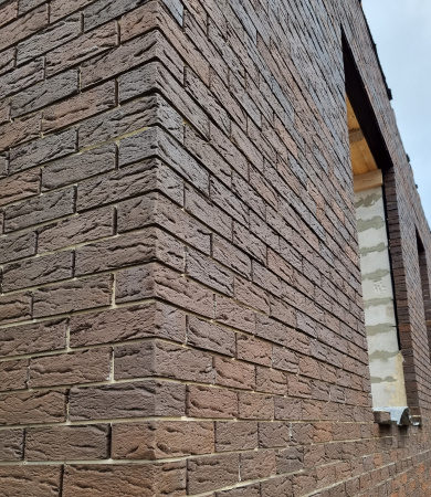 Кирпич облицовочный клинкерный Kerma Premium, WDF пустотелый, цвет: коричневый, рустик, М300, 215x102x65 мм