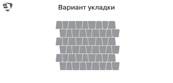 Тротуарная плитка Braer Старый город Веймар 60 мм 128х93х160, 145х110х160, 163х128х160 мм, цвет: Color Mix Прайд