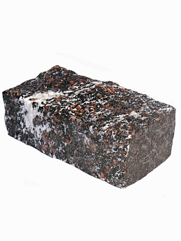 Гранитная брусчатка Гранатовый амфиболит 50 мм 150х80, пилено-колотая, цвет: коричневый