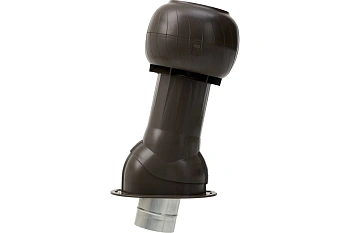 Комплект вентиляции Gervent Statik для кровли фальцевой и гибкой черепицы 125/ИЗ/160 темно-коричневый