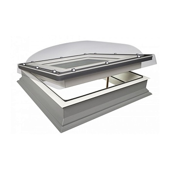 Зенитный фонарь Werso на электроуправлении, с однослойным поликарбонатным куполом, 150х150 см однокамерный стеклопакет