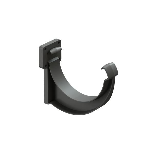 Кронштейн желоба пвх, Docke Lux, Ø140 мм, цвет: графит