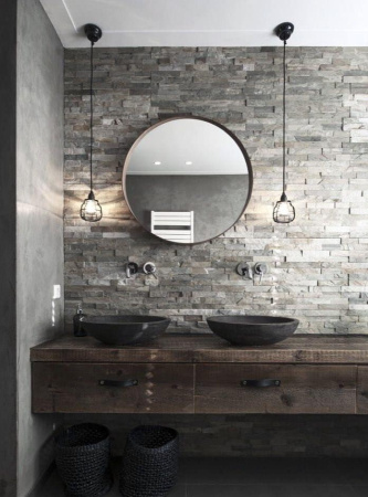 Сланец, 3D панель из камня, 600х150 мм, Classic Grey Slate, 8 шт/уп