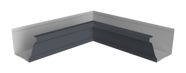 Угол желоба внутренний 90° Vortex Lite, Ø 130 мм, RAL 7024