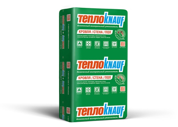 Knauf для кровли и стен TS036, 50х610х1230 мм 12.005 м², 0.6 м³ уп