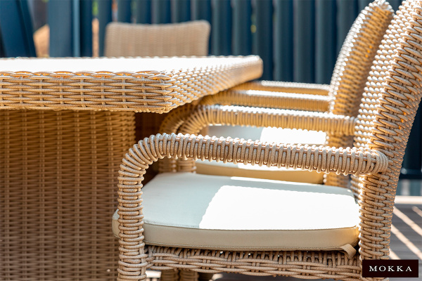 Стул Mokka Bella из искусственного ротанга цвет: соломенный