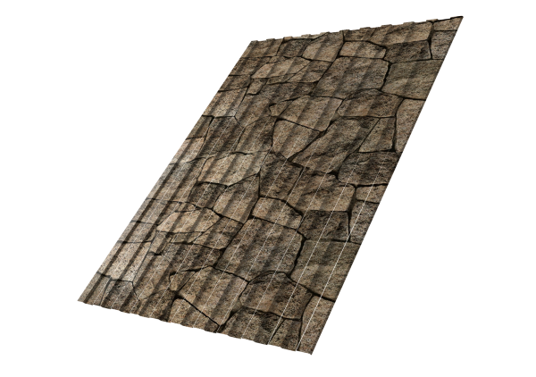 Профилированный лист GL C8 A, 0.45 мм, Print Elite, King Stone TwinColor