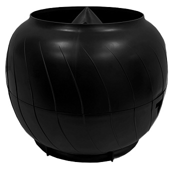 Дефлектор статический колпак Gervent, 160 мм черный