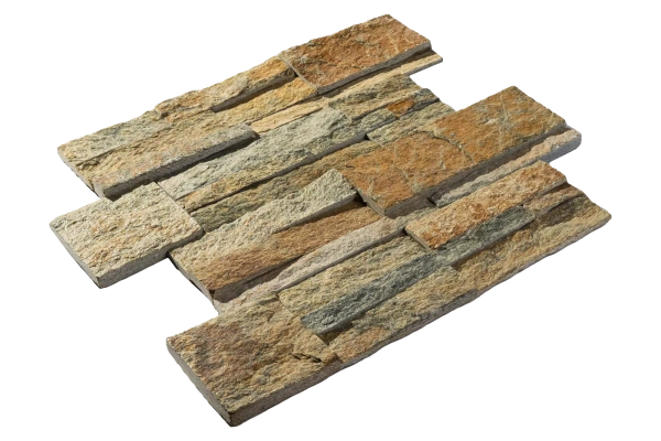 Кварцит, 3D панель из камня, 350х180 мм, Modern Multi Quartz