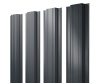 GL Штакетник Прямоугольный с прямым резом 0.5 мм, Satin, RAL 7016