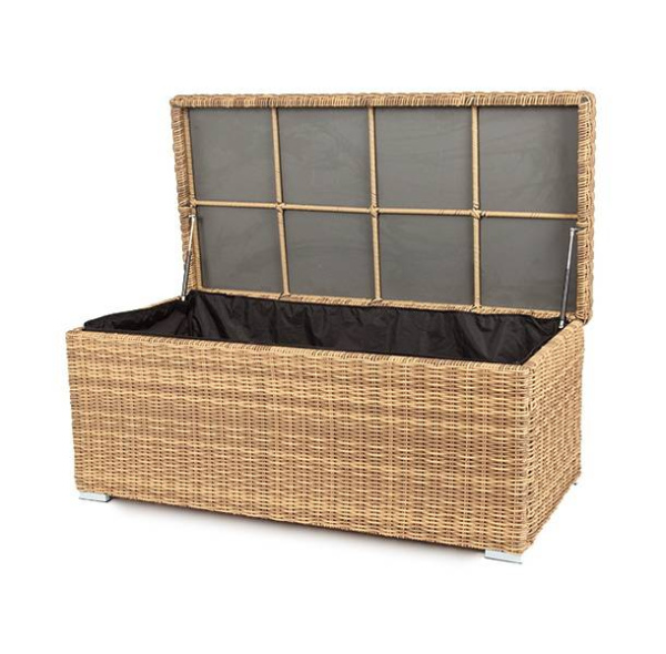 Сундук водонепроницаемый из искусственного ротанга, Порту цвет: соломенный