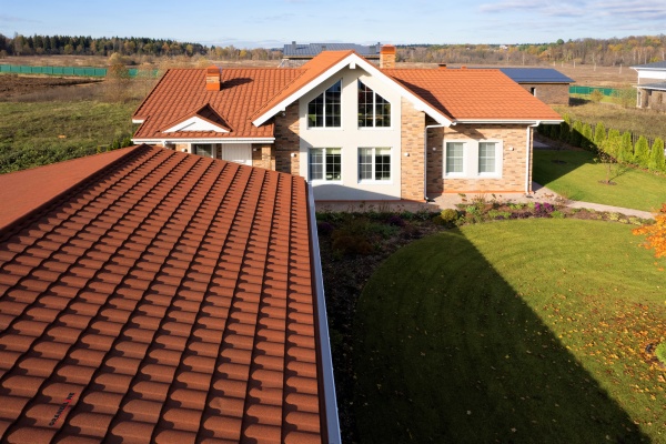 Композитная черепица Grand Line Barcelona new, 1350х417 мм цвет: кленовый латте