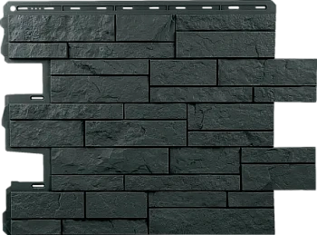 Фасадные панели Альта Профиль, Шотландия ЭКО, 800 х 590 мм цвет: графит