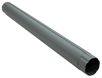 Труба водосточная соединительная Grand Line, Ø 90 мм, L=1000 мм, PU Matte, RAL 7024