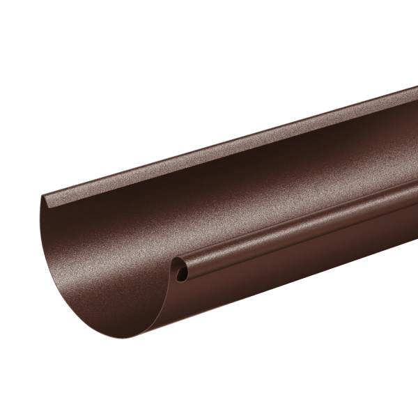 Желоб водосточный Aquasystem Премиум Ø150 мм, L=3000 мм, PU Matt, RAL 8017