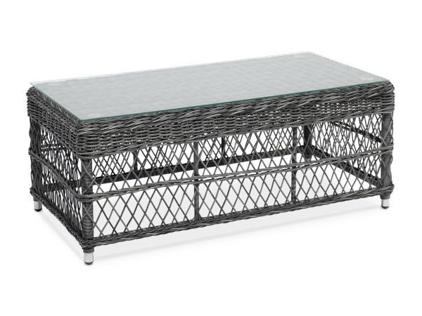 Стол журнальный из искусственного ротанга, Гранд Латте цвет: графит