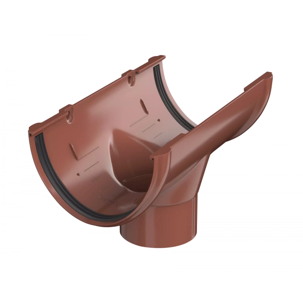 Воронка желоба Технониколь пвх, стандарт Ø 125 мм, цвет: красный