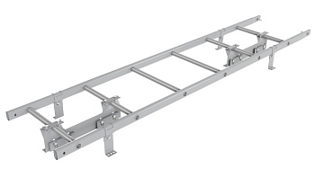 Лестница кровельная Borge, для фальцевой кровли, L=1800 мм RAL 7004