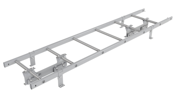 Лестница кровельная Borge, для фальцевой кровли, L=1800 мм RAL 7004