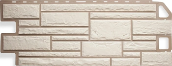Фасадные панели Альта Профиль, Камень, 1130 х 470 мм цвет: белый