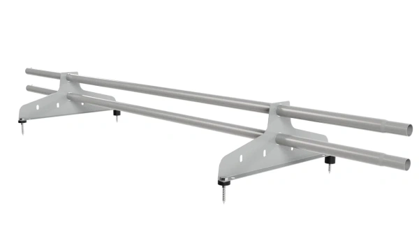 Снегозадержатель универсальный NewLine L=1500 мм, 2 опоры, 2 трубы круг Ø25 мм RAL 9006