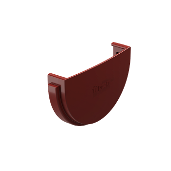 Заглушка желоба универсальная, Docke Standart, Ø120 мм, цвет: красный