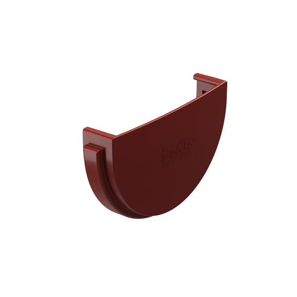 Заглушка желоба универсальная, Docke Standart, Ø120 мм, цвет: красный