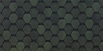 Битумная черепица Docke, Eurasia, Шестигранник цвет: зеленый, 3 м² / уп.