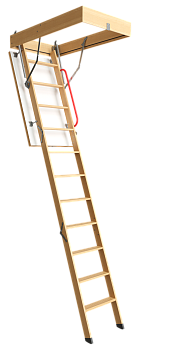 Чердачная лестница Docke Дерево, Premium, 70x120x300 см