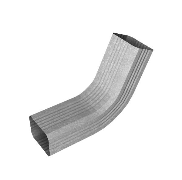 Колено стока гофрированное Vortex Lite, Ø 102 мм, Zn