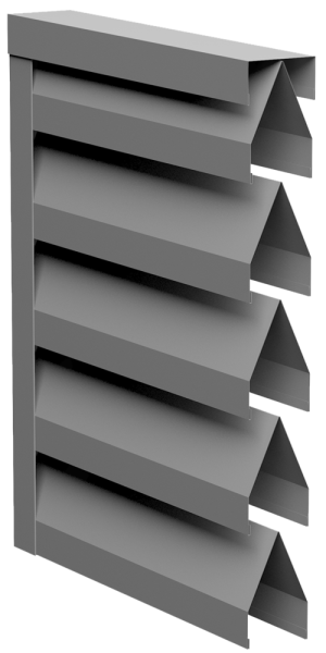 Ламель для забора жалюзи, Tokyo new, с пленкой 0.5 мм, Drap, RAL 9005