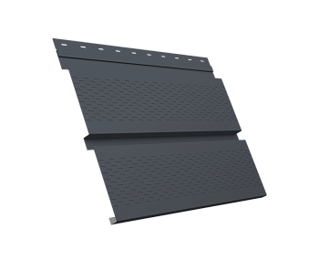 GL Софит металлический Квадро Брус, с перфорацией 0.5 мм, Rooftop Бархат, RAL 7024