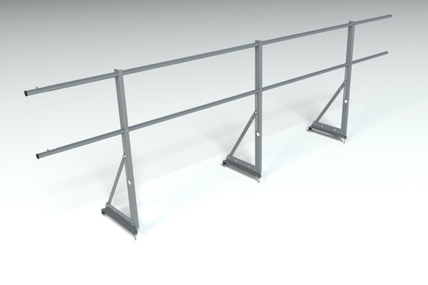 Ограждение кровельное, универсальное Roofsystems Econom, H=900 мм RAL 7004, L=3000 мм