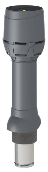 FLOW-вентиляционный выход Vilpe, 125/ ИЗ/ 700 мм серый