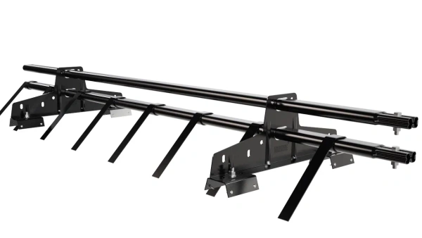 Снегозадержатель для профнастила Н-60, Н-75 Borge L=1500 мм, 2 опоры, 2 трубы, овал 25х45 RAL 9005