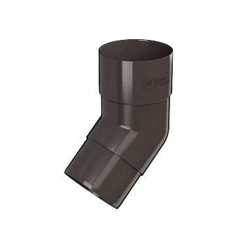 Колено трубы 108°, Технониколь пвх, стандарт Ø 82 мм, цвет: темно-коричневый