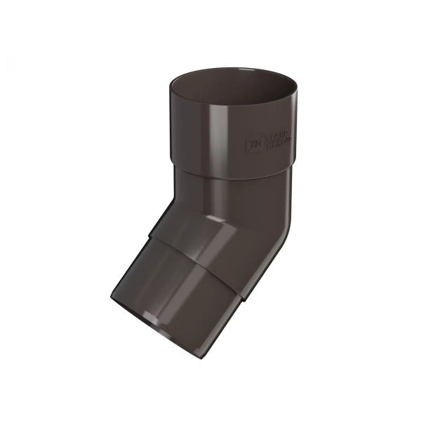 Колено трубы 108°, Технониколь пвх, стандарт Ø 82 мм, цвет: темно-коричневый