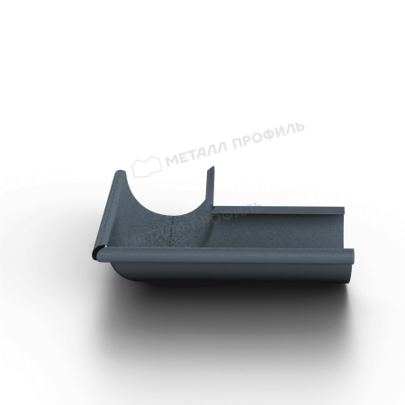 Угол желоба наружный 90°, Ø125 мм, Металл Профиль Foramina Freeze, Grey