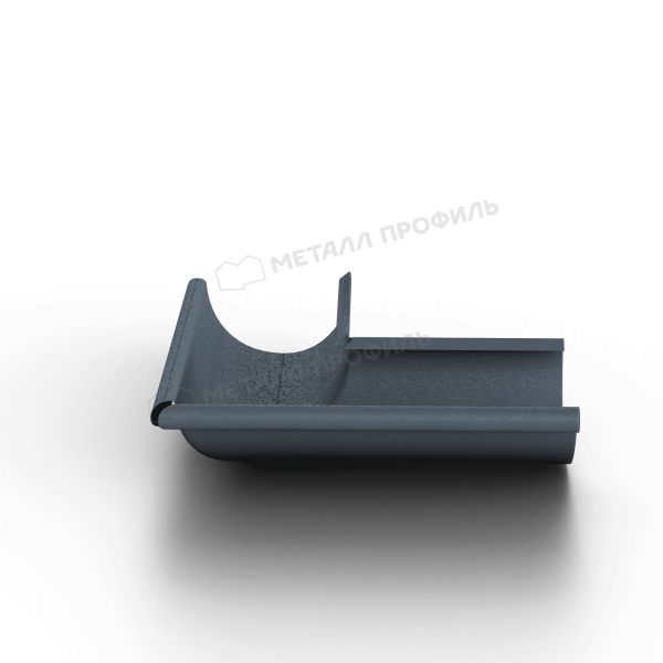 Угол желоба наружный 90°, Ø125 мм, Металл Профиль Foramina Freeze, Grey