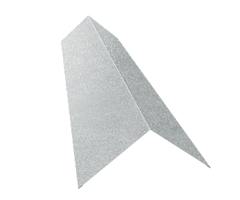 GL Планка конька плоского, 145х145 мм 0.5 мм, Zn, б\ц, L=3000 мм