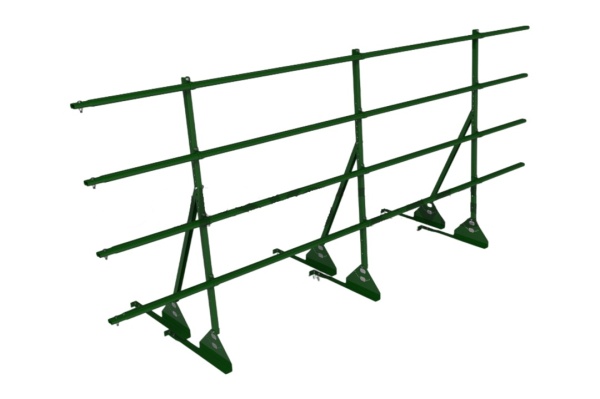 Ограждение кровельное для натуральной черепицы Roofsystems Prestige натур, H=1200 мм RAL 6005, L=3000 мм