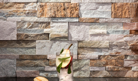 Сланец, 3D панель из камня, 350х180 мм, Modern Beige Slate