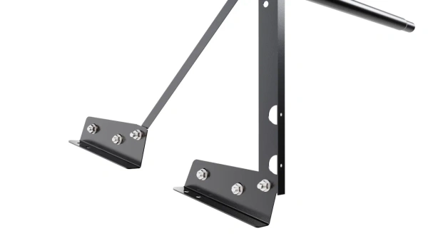 Ограждение кровельное для фальцевой кровли NewLine, H=600 мм, L= 3000 мм RAL 9005