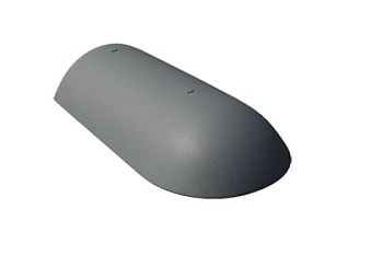 Начальная хребтовая черепица Braas Франкфурт, цвет: графит